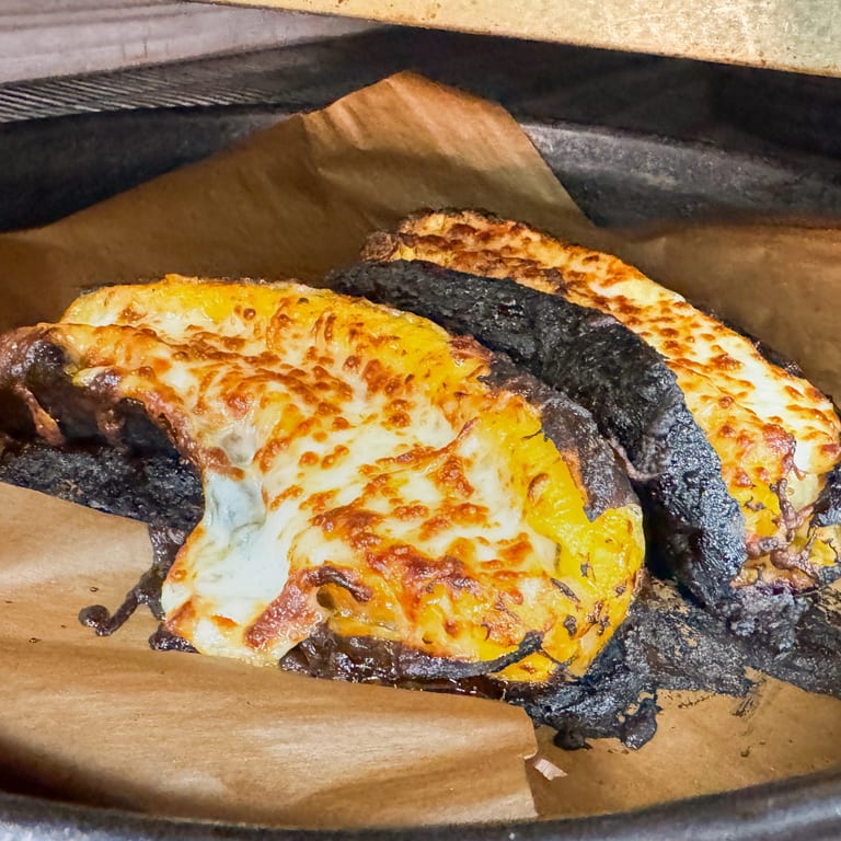 Sweet plantains with melted cheese