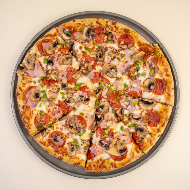 Extra Large Full Combo Pizza.