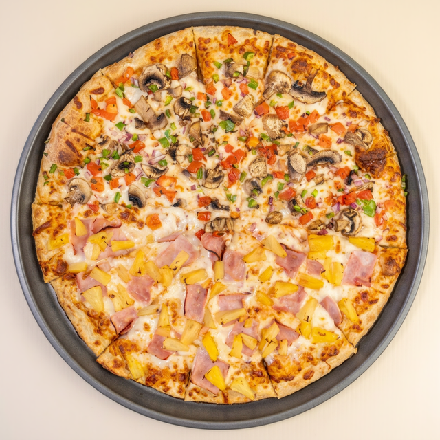 Small Half & Half Specialty Pizzas.